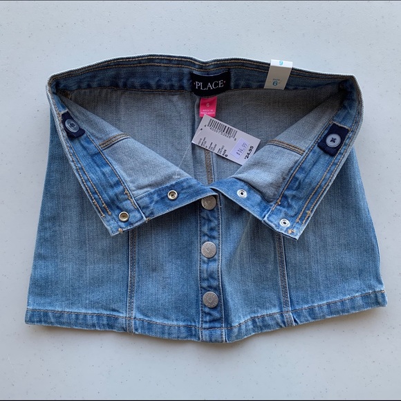 NWT! The Children’s Place Light Blue Denim Button Shirt - Picture 2 of 7